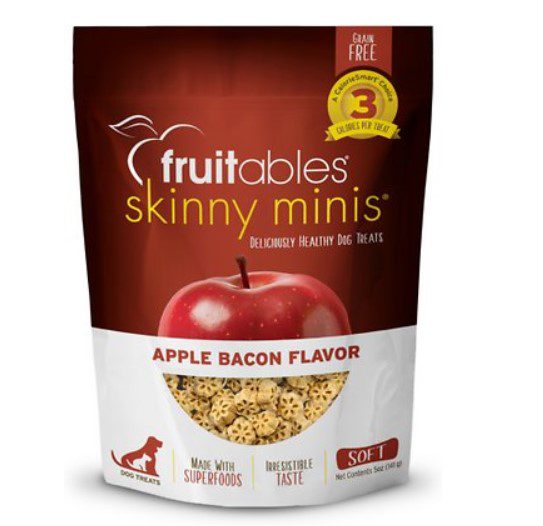  Fruitables Skinny Minis Apple Bacon Flavor Soft & Chewy Dog Treats 