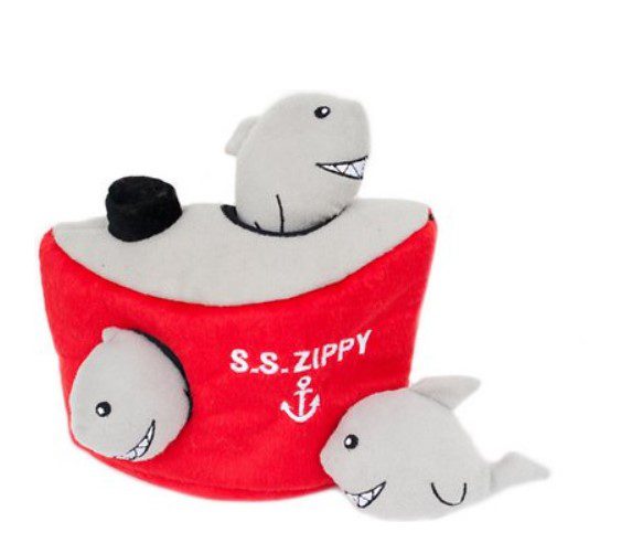  ZippyPaws Burrow Squeaky Hide and Seek Plush Dog Toy 
