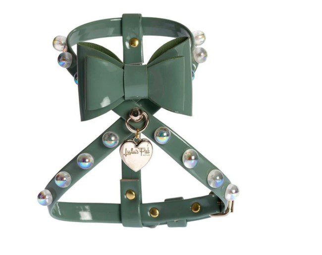 Perlee Green Faux Leather Harness
