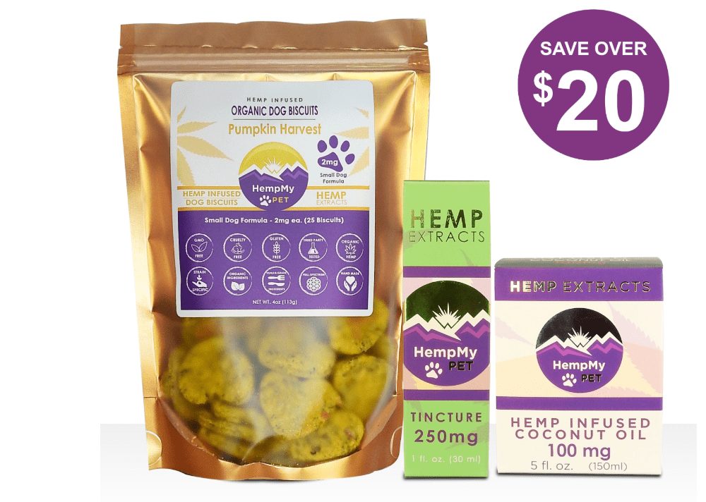 cbd oil brands, HempMyPet wellness bundle