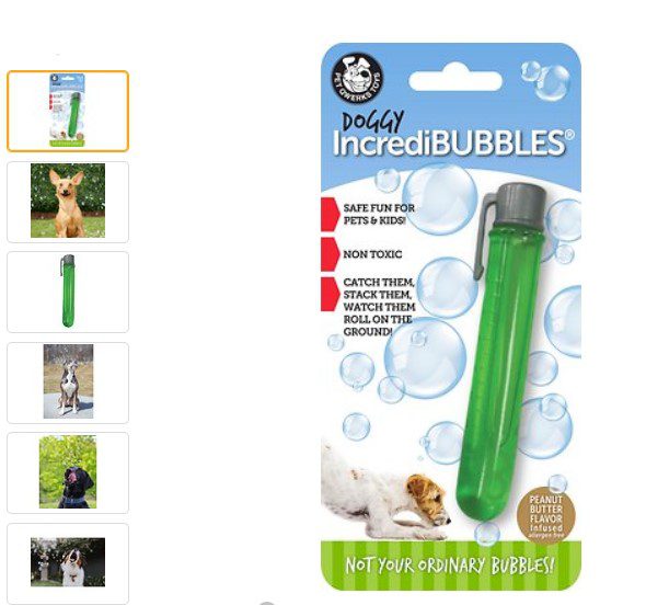  Pet Qwerks Peanut Butter Incredibubbles 