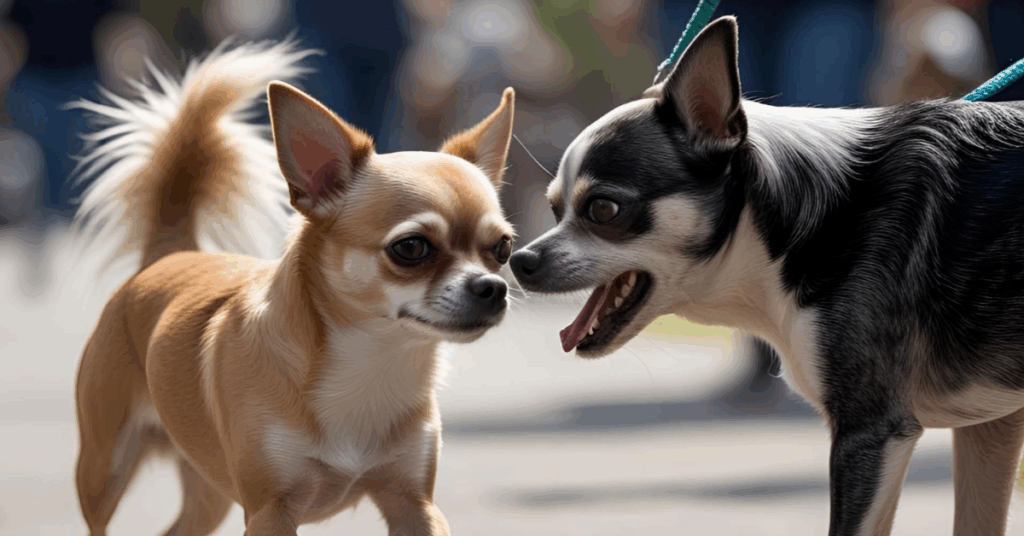 a chihuahuas reactivity to another chihuahua
